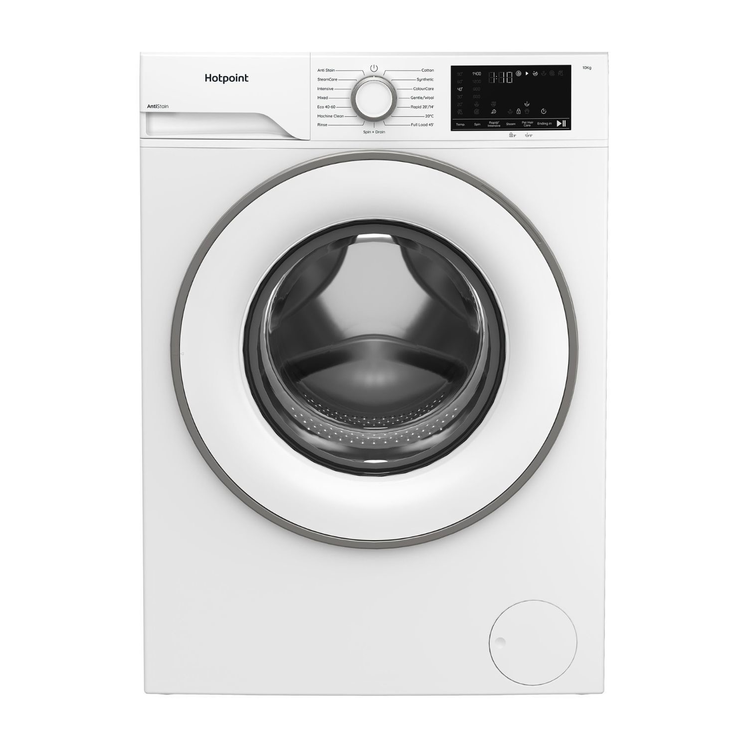 Hotpoint H101ANTISTA 10kg 1400 Spin Washing Machine in White A Rated P