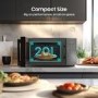 Hisense 20L Freestanding Combination Microwave Oven & Grill - Black