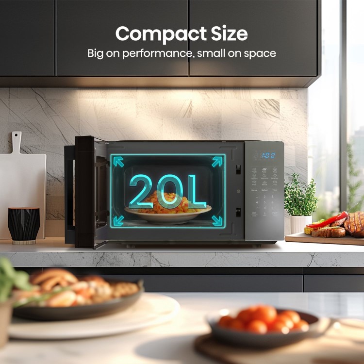 Hisense 20L Freestanding Combination Microwave Oven & Grill - Black