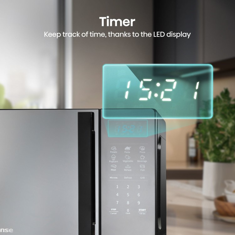 Hisense 20L Freestanding Combination Microwave Oven & Grill - Black
