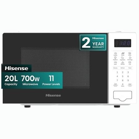Hisense 20L Freestanding Solo Digital Microwave Oven - White