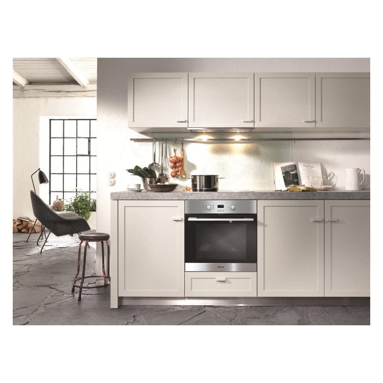 Miele H2161Bclst H 2161 B EasyControl 7 Function Electric Built-in Single Oven - CleanSteel