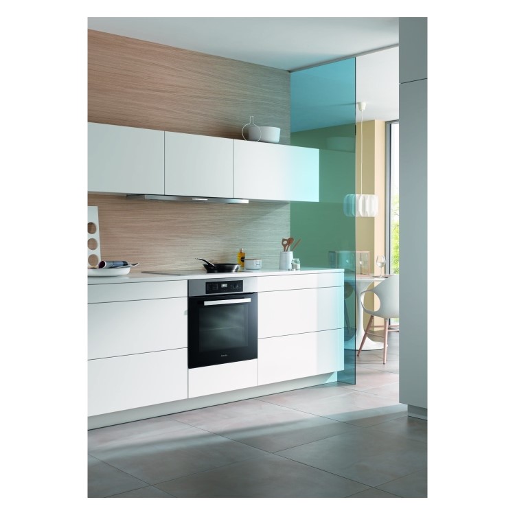 Miele H2267BP A+ Rated Built In Large Capacity Single Oven With Pyrolytic Cleaning - CleanSteel