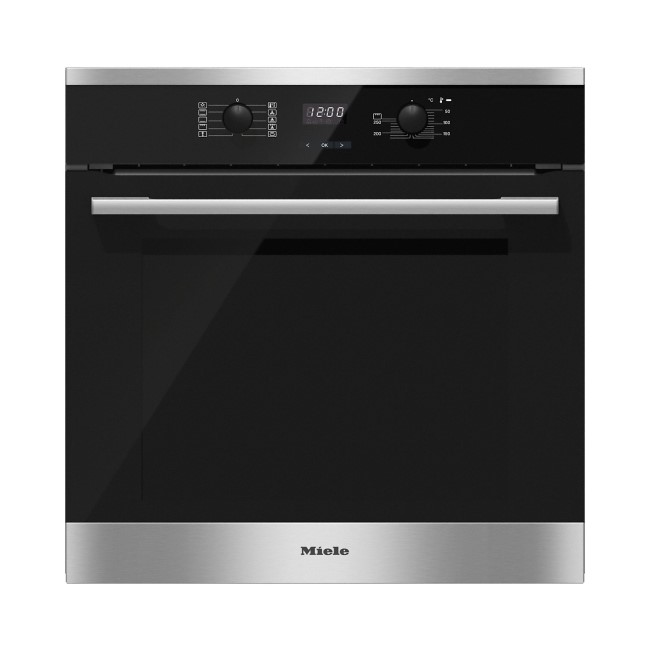 Miele CountourLine H2561B A+ Rated Built In 7 Function Electric Single Oven - Clean Steel