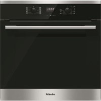 GRADE A1 - As new but box opened - Miele H2561B EasyControl 7 Function Electric Built-in Single Oven CleanSteel