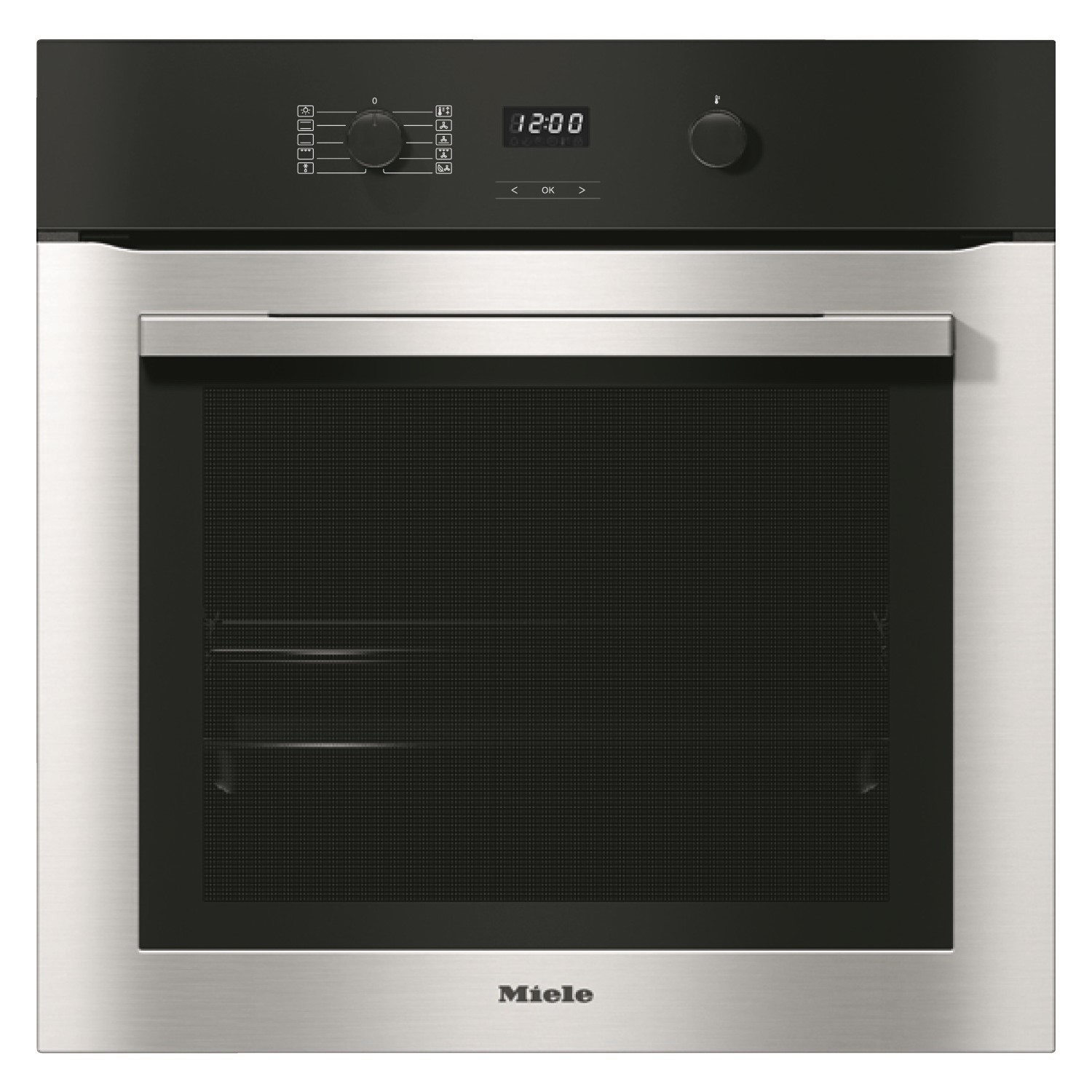 Miele ContourLine Single Oven with Pyrolytic Cleaning - Clean Steel