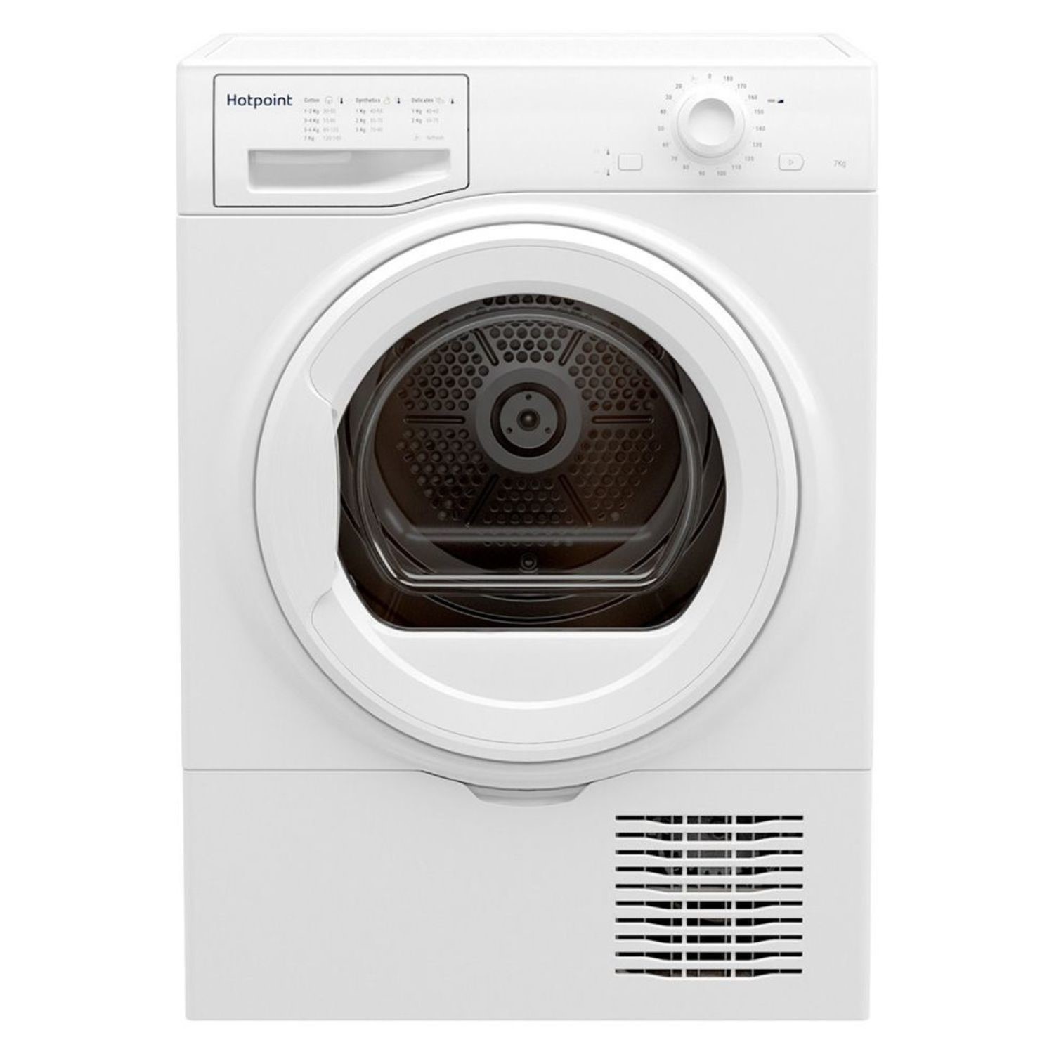 Refurbished Hotpoint H2D71WUK Freestanding Condenser 7KG Tumble Dryer White