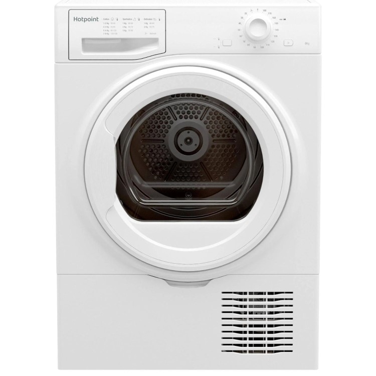 Refurbished Hotpoint H2D81WUK Freestanding Condenser 8KG Tumble Dryer White
