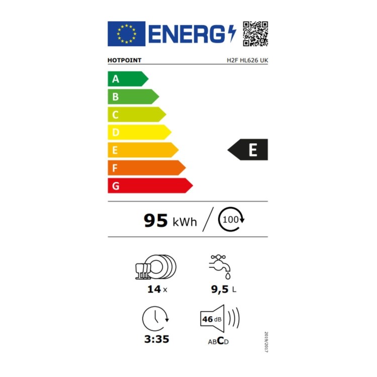 Hotpoint Freestanding Dishwasher - Flexiload Inverter Motor White