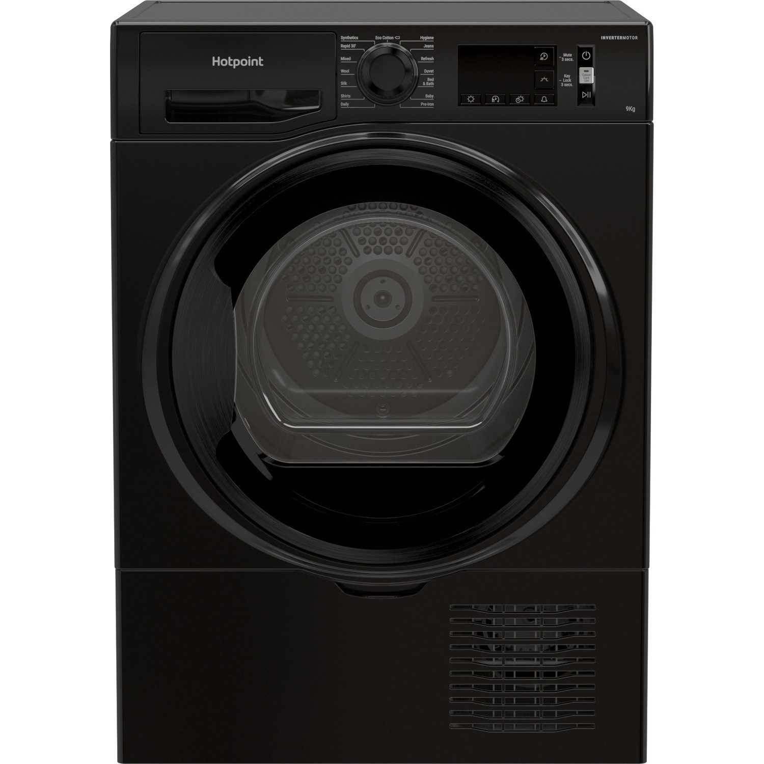 Hotpoint 9kg Freestanding Condenser Tumble Dryer - Black