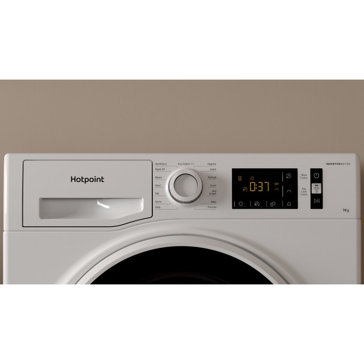 Refurbished Hotpoint H3D91WBUK Freestanding Condenser 9KG Tumble Dryer White