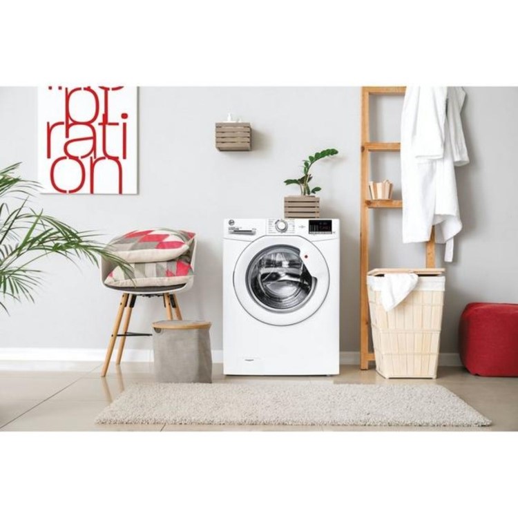 Refurbished Hoover H-Wash 300 H3W4102DAE/1-80 Freestanding 10KG 1400 Spin Washing Machine White