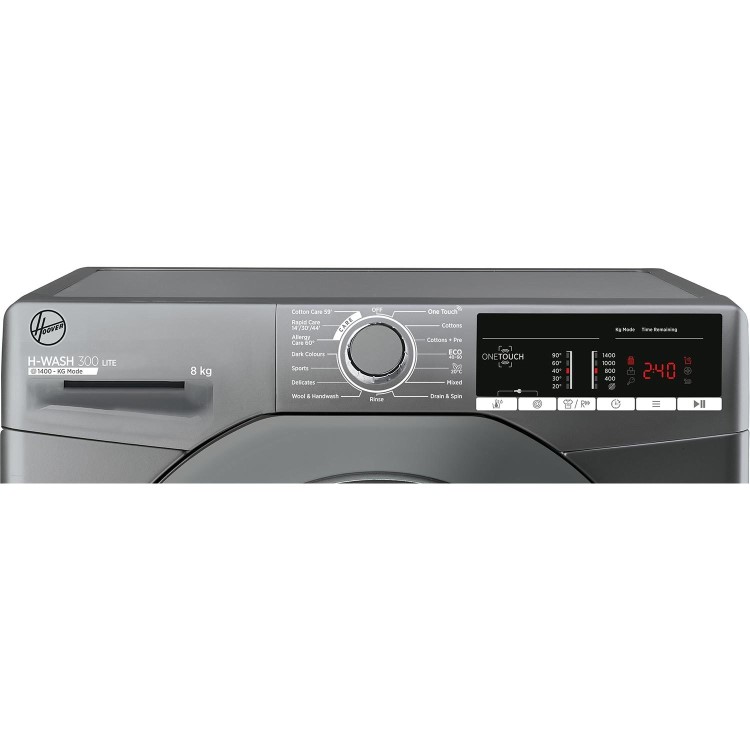 Hoover H-Wash 300 8kg 1400rpm Washing Machine - Graphite