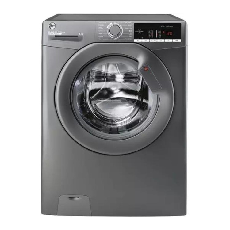 Hoover H-Wash 300 9kg 1400rpm Freestanding Washing Machine - Graphite