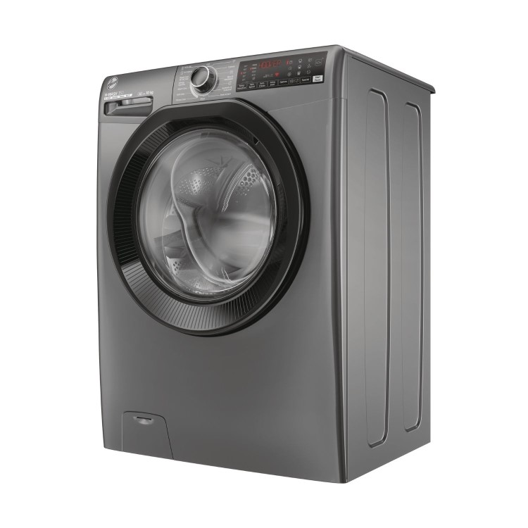 Refurbished Hoover H-Wash 350 H3WPS4106TAMBR80 Freestanding 10KG 1400 Spin Washing Machine Graphite