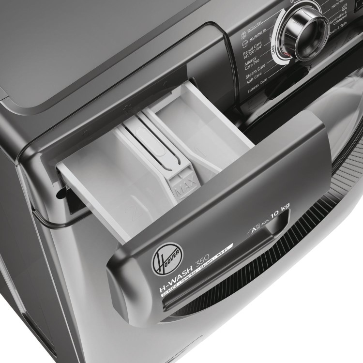 Refurbished Hoover H-Wash 350 H3WPS4106TAMBR80 Freestanding 10KG 1400 Spin Washing Machine Graphite