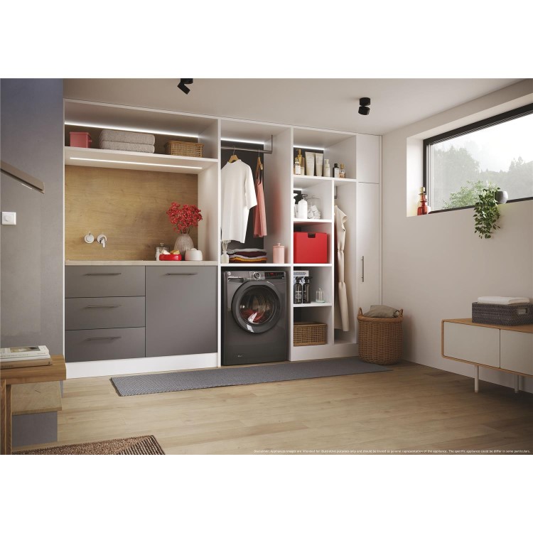 Hoover H-Wash 350 10kg 1400rpm Washing Machine - Graphite