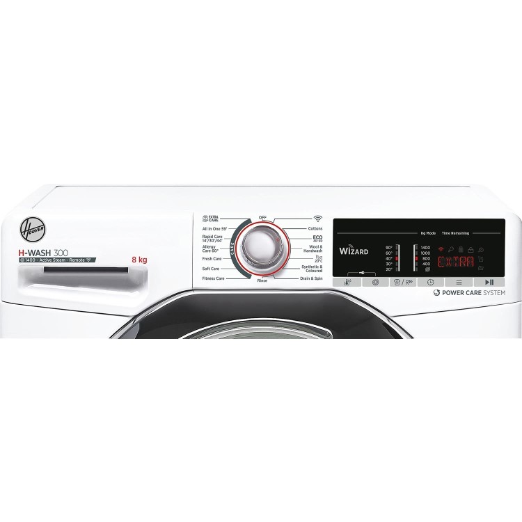 Hoover 8kg 1400rpm Freestanding Washing Machine White Chrome Door