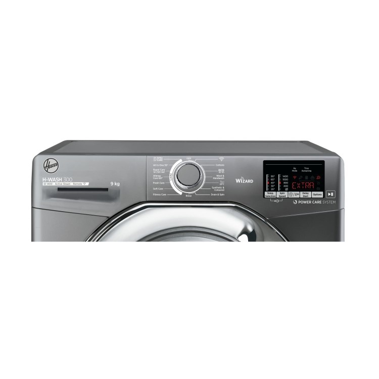 Hoover H-Wash 300 Lite 9kg 1400rpm Washing Machine - Grey