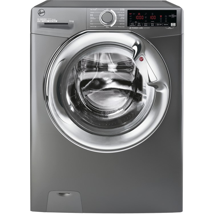 Refurbished Hoover H-Wash 300 Plus H3WS69TAMCGE-80 Freestanding 9KG 1600 Spin Washing Machine Graphite