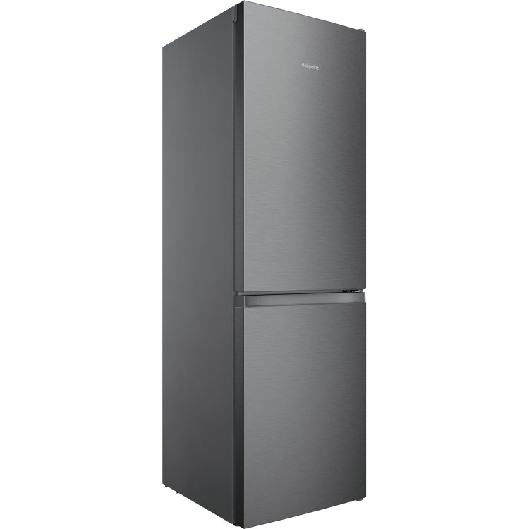 Refurbished Hotpoint H3X81ISX Freestanding 335 Litre 60/40 Frost Free Fridge Freezer Saturn Steel