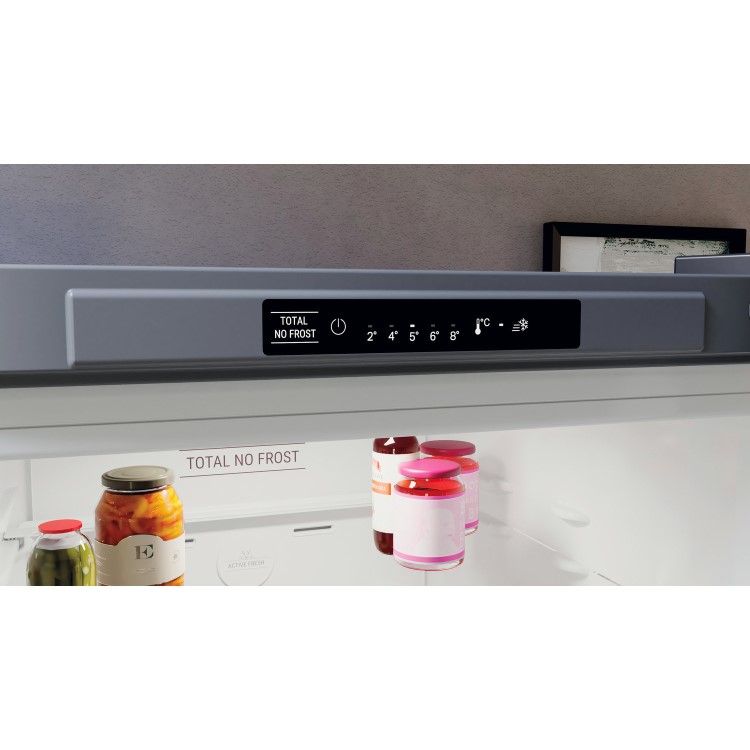 Refurbished Hotpoint H3X81ISX Freestanding 335 Litre 60/40 Frost Free Fridge Freezer Saturn Steel