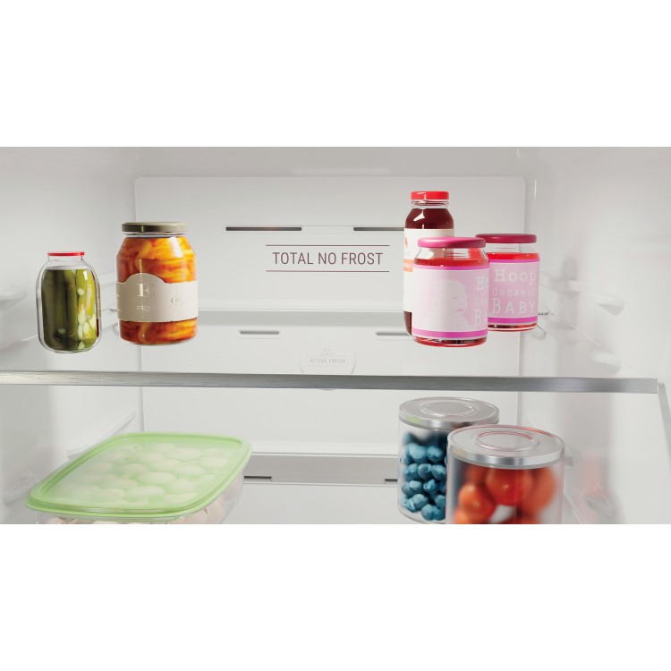 Refurbished Hotpoint H3X81ISX Freestanding 335 Litre 60/40 Frost Free Fridge Freezer Saturn Steel