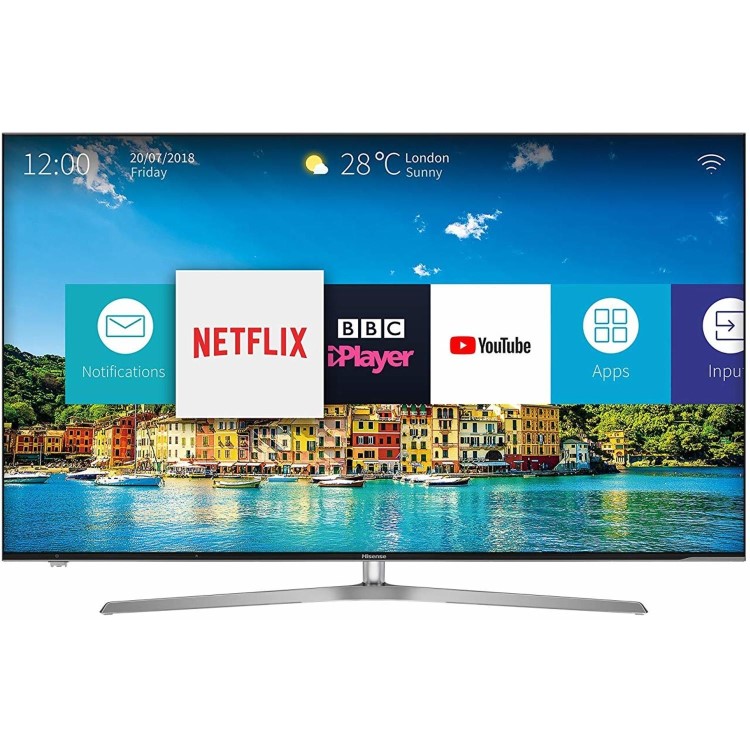 Hisense H50U7AUK 50" 4K Ultra HD HDR ULED Smart TV with Freeview Play and Freeview HD