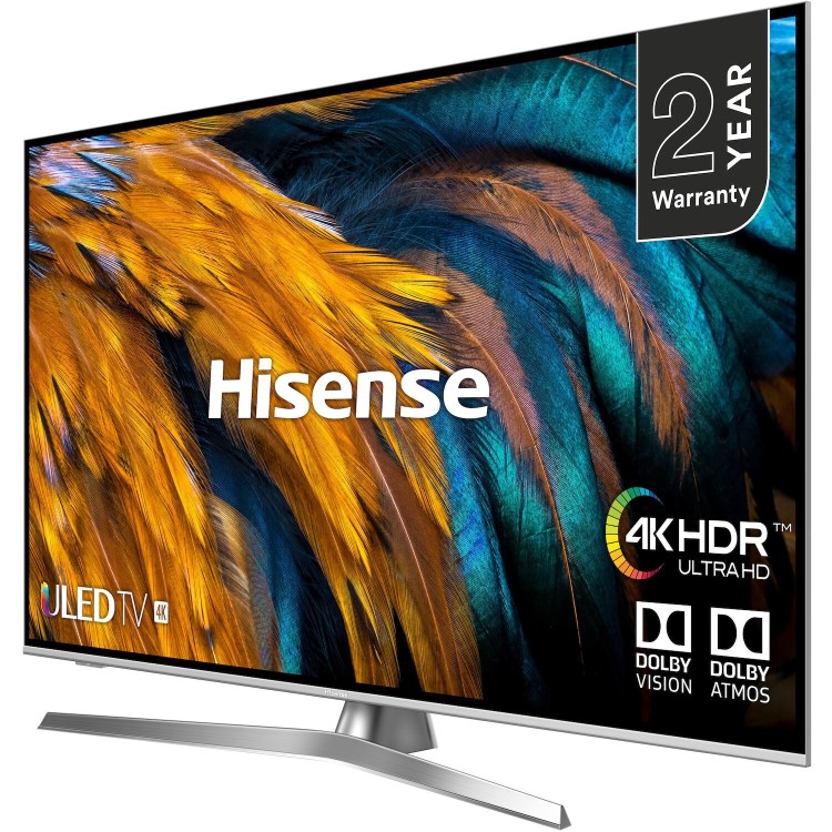 Hisense H50U7B 50" 4K Ultra HD Smart HDR10+ ULED TV with Dolby Vision and Dolby Atmos