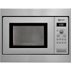 GRADE A1 - Neff H53W50N3GB 800W 17L Built-in Standard Microwave For A 50cm Wide Cabinet Stainless Steel