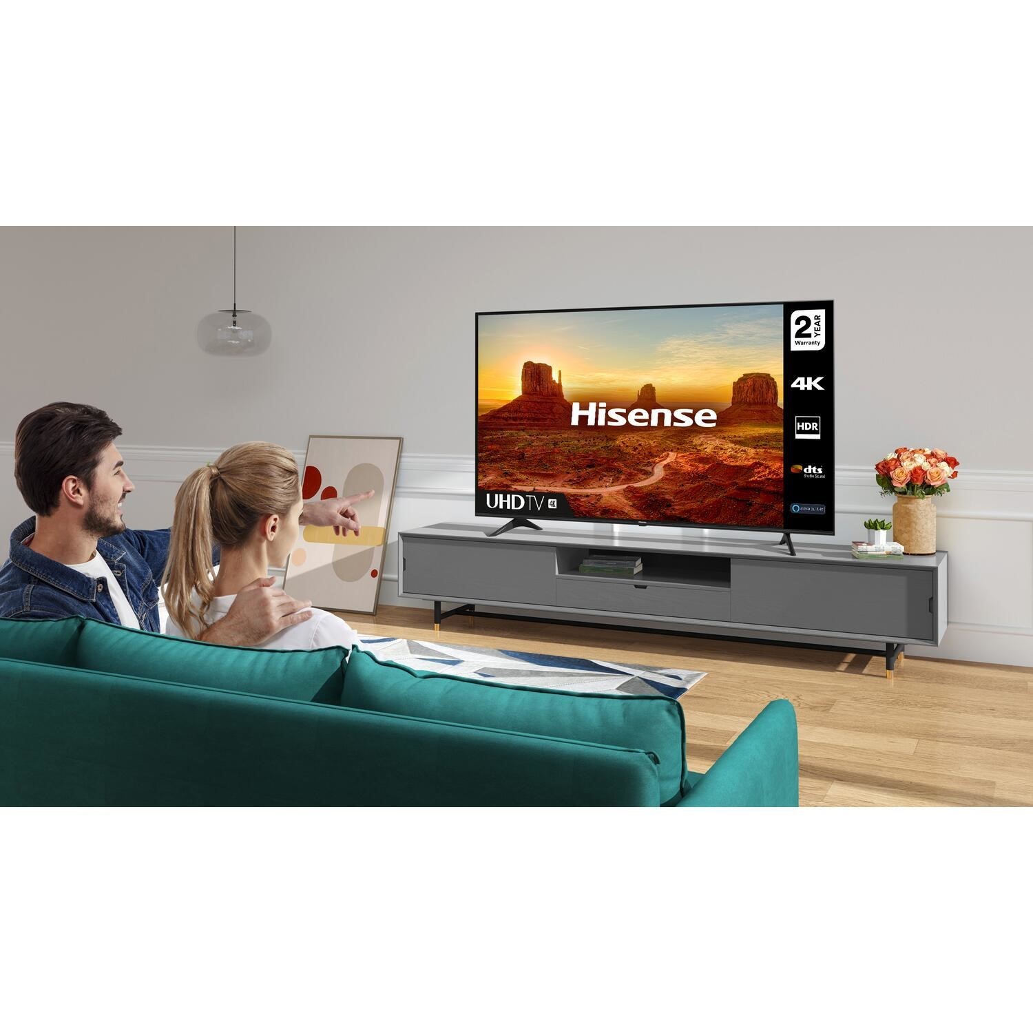 Hisense 50a7100ftuk 50 4k Ultra Hd Hdr Smart Tv With Freeview Play And Alexa Built In Appliances Direct
