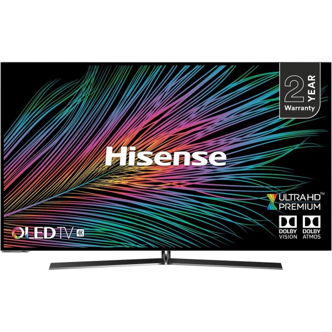 Hisense H55O8B 55" 4K Ultra HD Smart OLED HDR10+ TV with Dolby Vision and Dolby Atmos