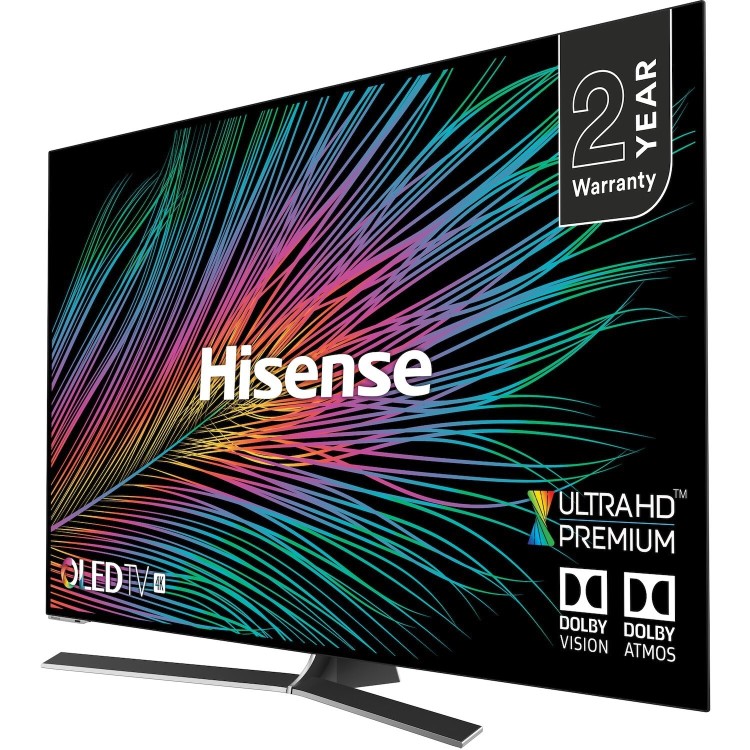 Hisense H55O8B 55" 4K Ultra HD Smart OLED HDR10+ TV with Dolby Vision and Dolby Atmos