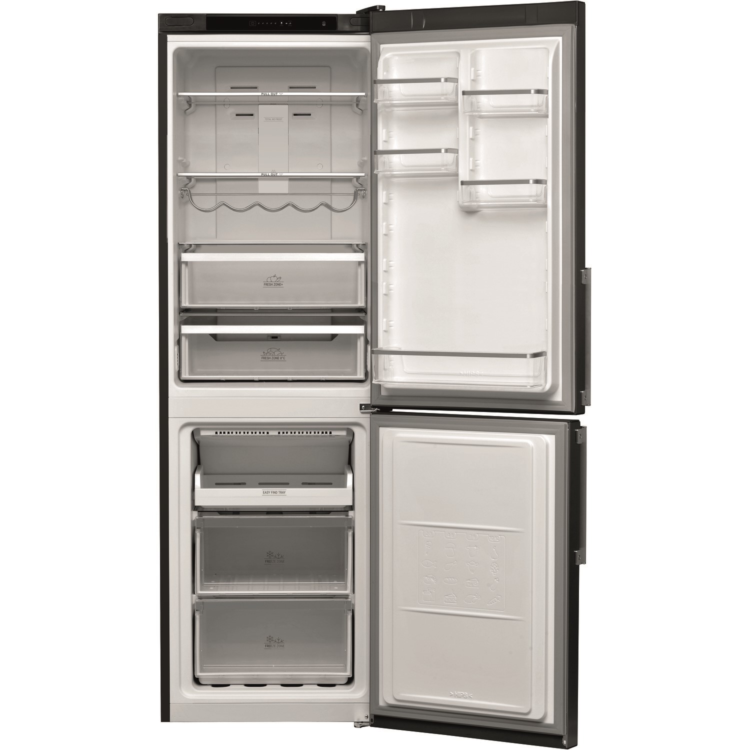 Hotpoint H5t811ikh 189x60cm 338l Freestanding Fridge Freezer