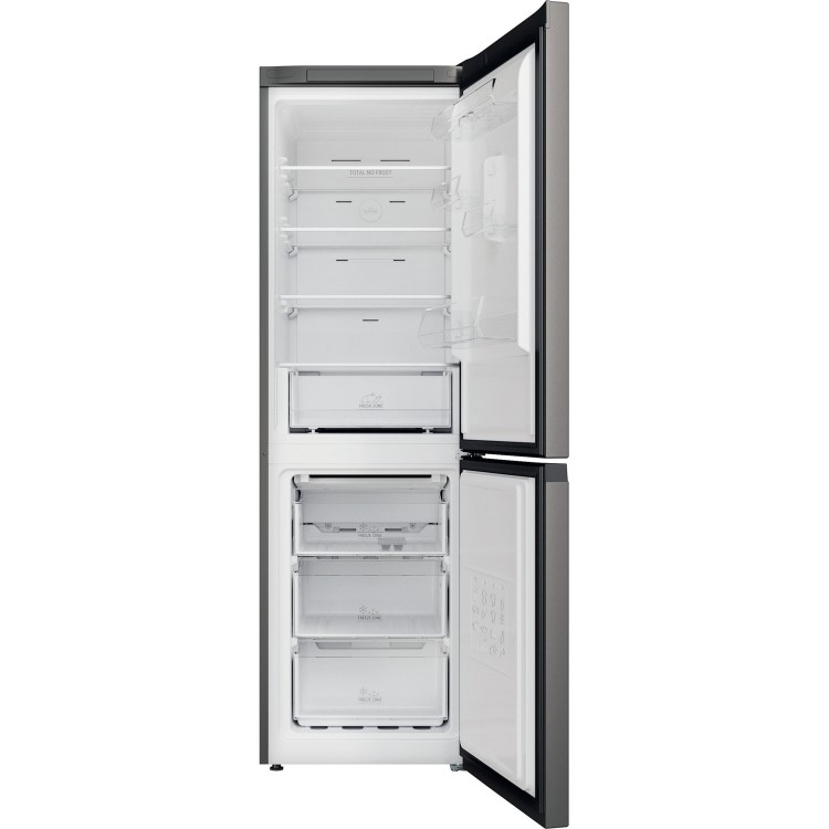 Hotpoint 335 Litre 60/40 Freestanding Fridge Freezer - Silver Black