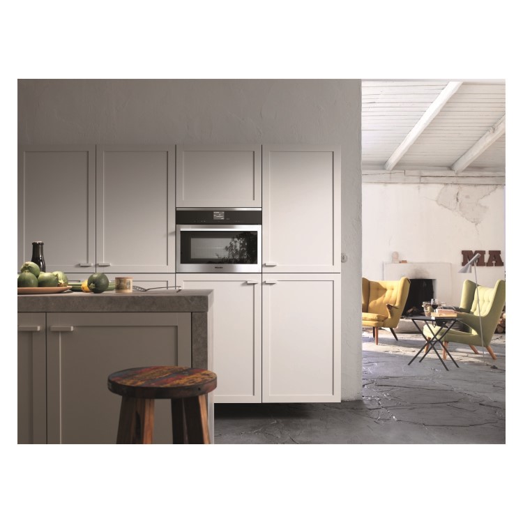 Miele H6500BMclst SensorTronic 1000W Multifunction Built-in Combi Microwave Oven With Food Probe - CleanSteel