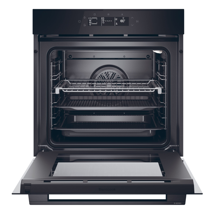 Haier Electric Single Oven With Steam clean - Black