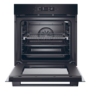 Haier Electric Single Oven With Steam clean - Black
