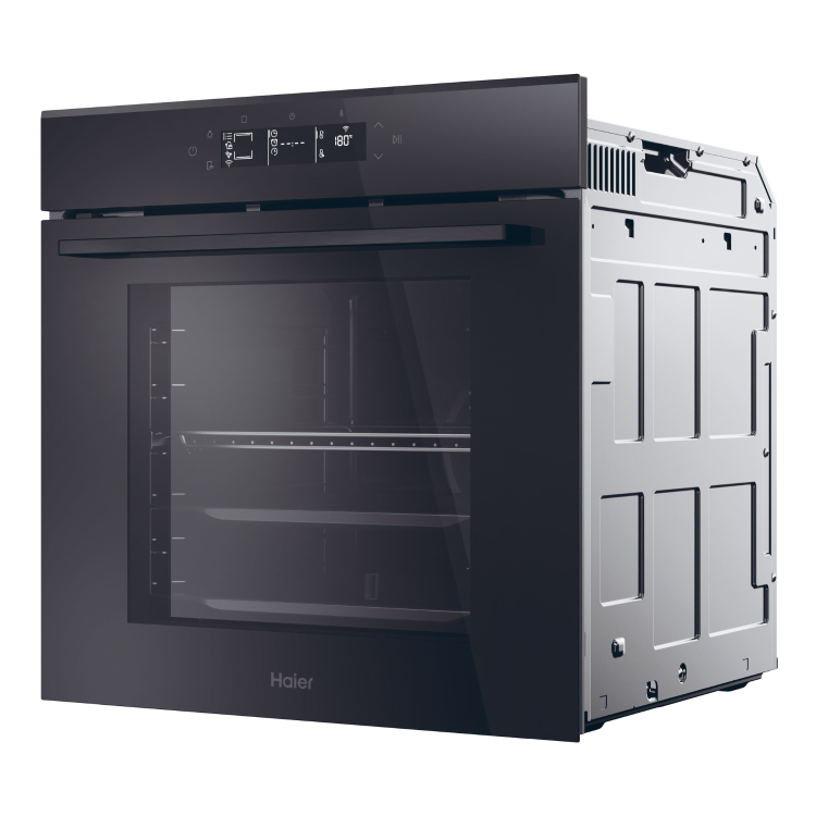 Haier Electric Single Oven With Steam clean - Black