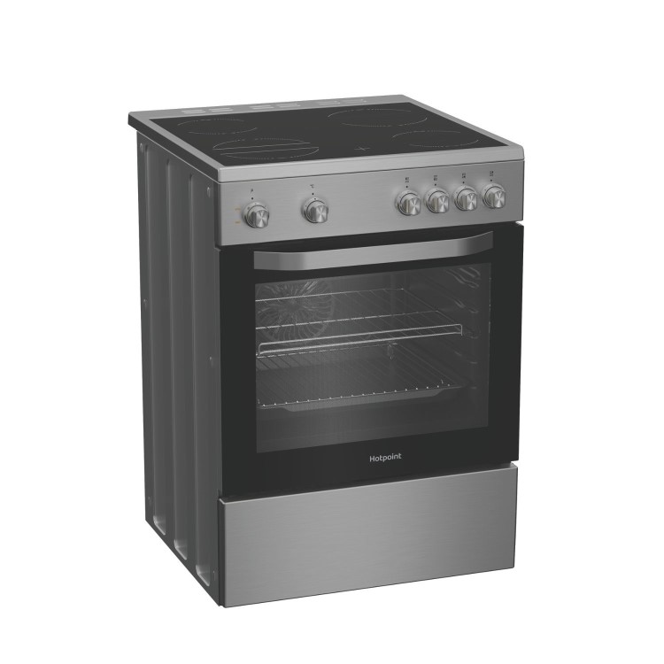 Hotpoint 60cm Electric Cooker - Stainless steel