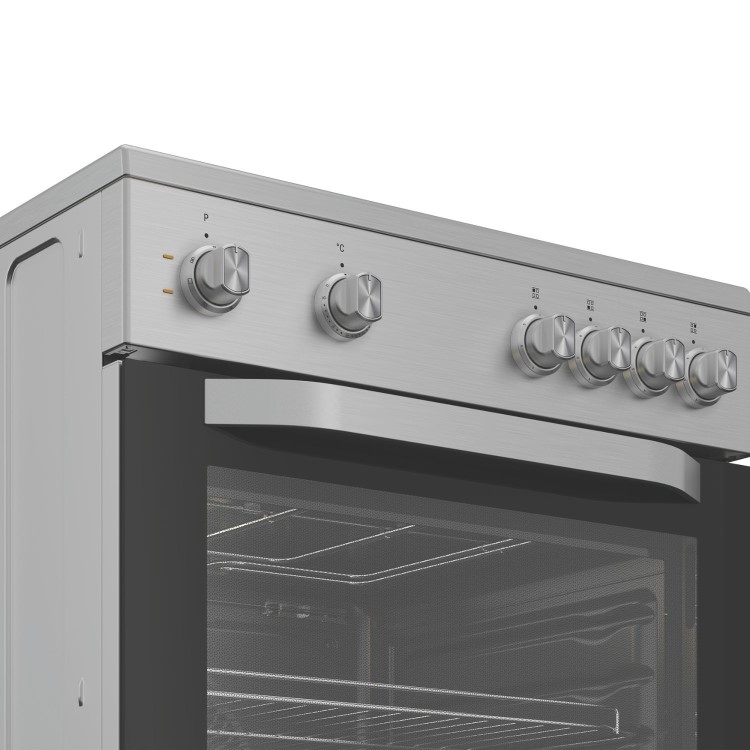 Hotpoint 60cm Electric Cooker - Stainless steel