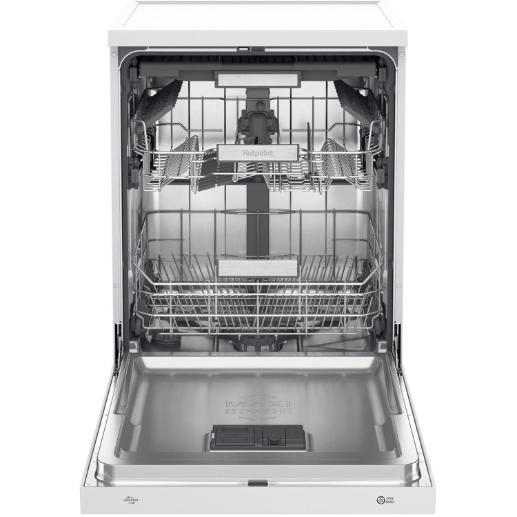 Refurbished Hotpoint H7FHS41UK 15 Place Freestanding Dishwasher White