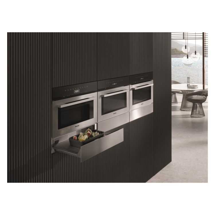 Miele H7140BMclst 1000W 46L Touch Control Built-in Combination Microwave Oven - Cleansteel