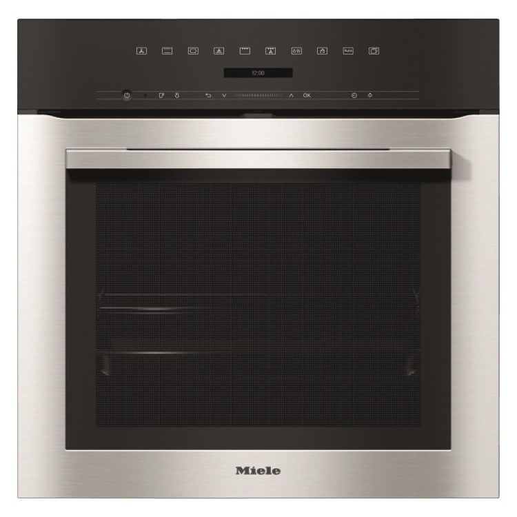 Miele ContourLine Single Oven with Pyrolytic Cleaning - Clean Steel