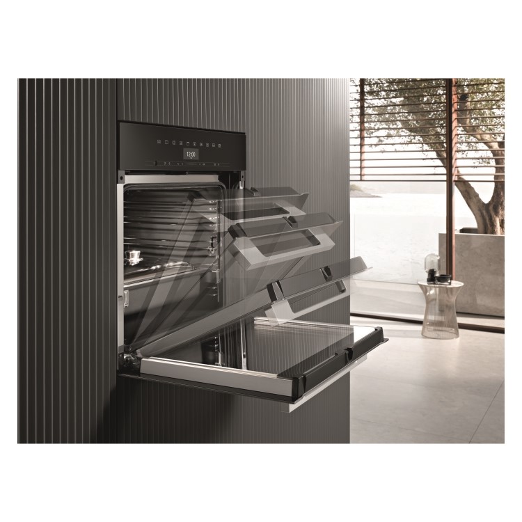 Miele ContourLine Single Oven with Pyrolytic Cleaning - Clean Steel