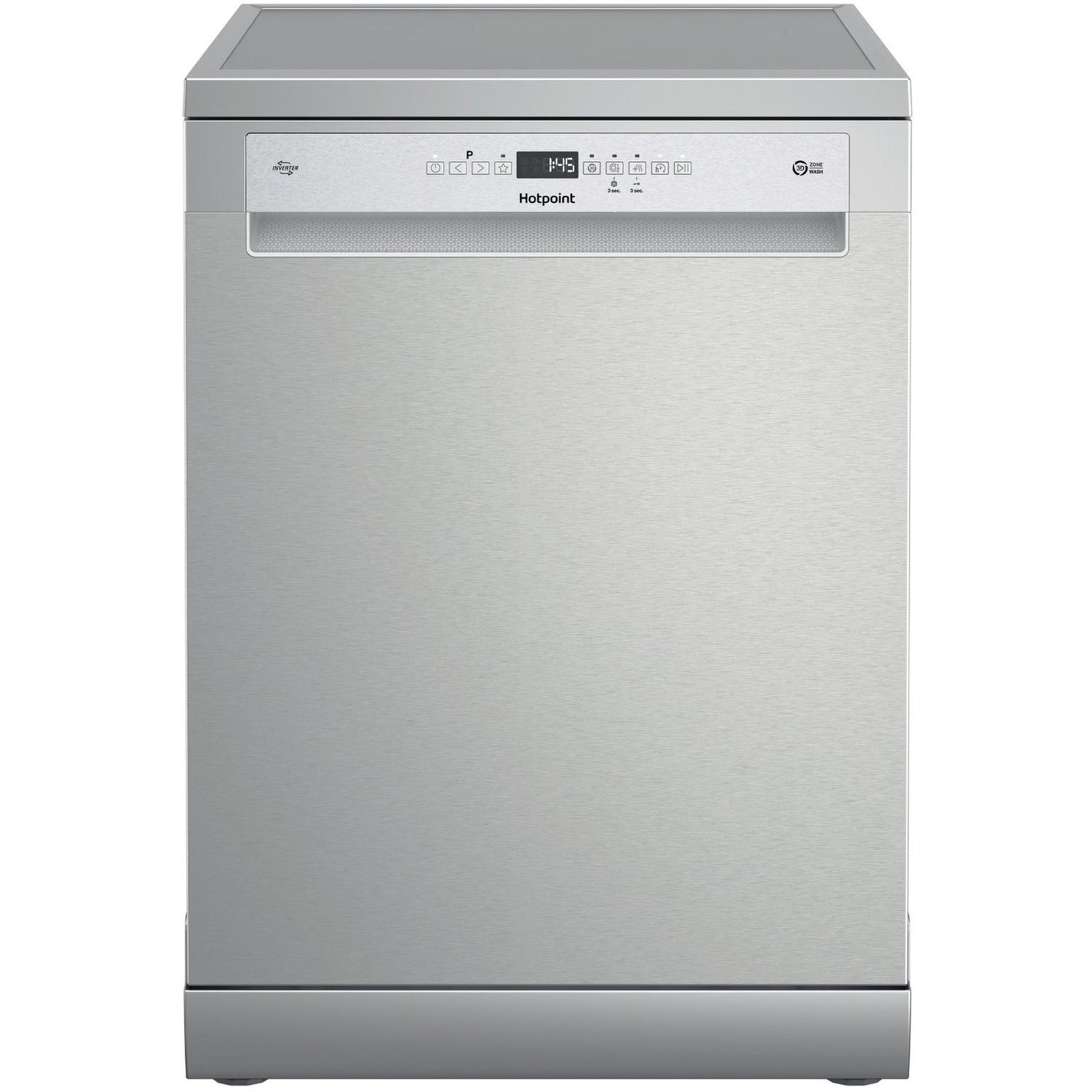 Hotpoint H7FHP43XUK Maxi Space 15 Place Settings Freestanding Dishwasher - Silver