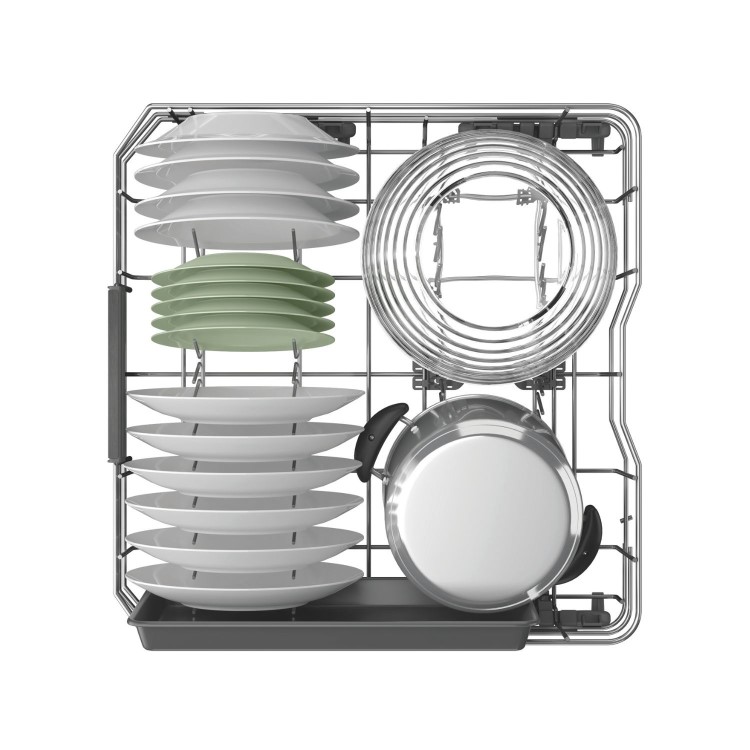 Hotpoint Maxi Space Integrated Dishwasher - C-Rated Black control panel