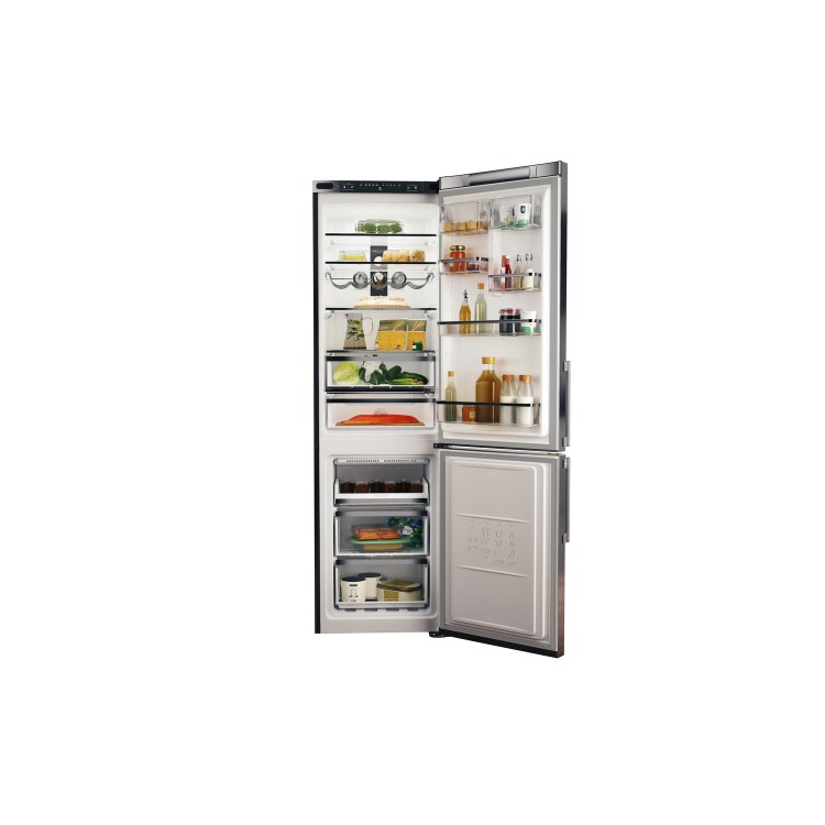 Hotpoint 368 Litre 70/30 Freestanding Fridge Freezer - Shiny steel