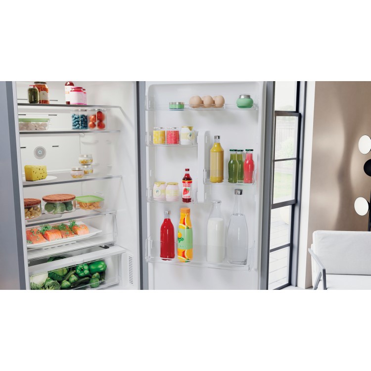 Hotpoint 367 Litre 70/30 Freestanding Fridge Freezer - Saturn Steel