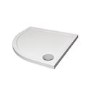 GRADE A2 - 800 x 800 Quadrant Stone Resin Shower Tray - Acrylic Capped